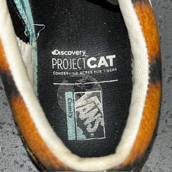 Vans Discovery Project Cat Tiger Skate Shoes Juniors Size 7 Women Size 8 - Picture 8 of 9